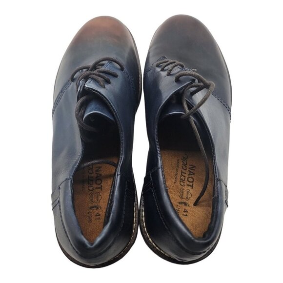 NAOT Shoes Men Size 41 Chief Ink  Oxford Two Tone Fade Leather Made in Israel main image 5